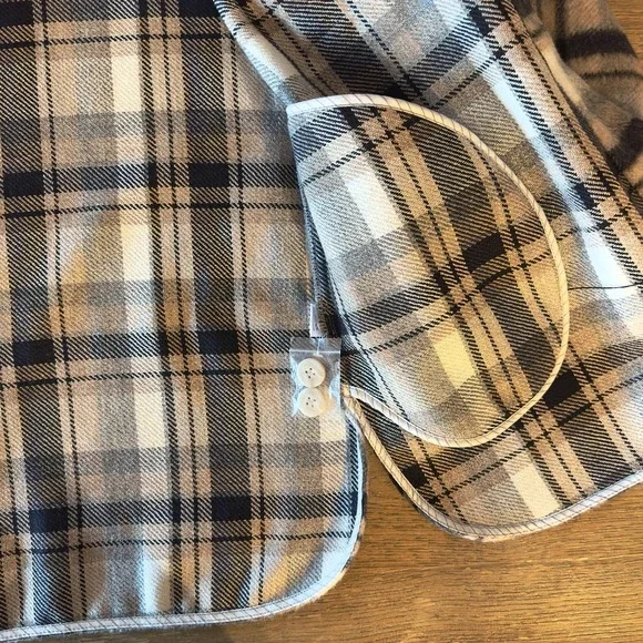 Evereve Simone Plaid Shacket-Soft Brushed‎ Fleece Button Down Jacket-NWOT-Size L - Picture 9 of 16